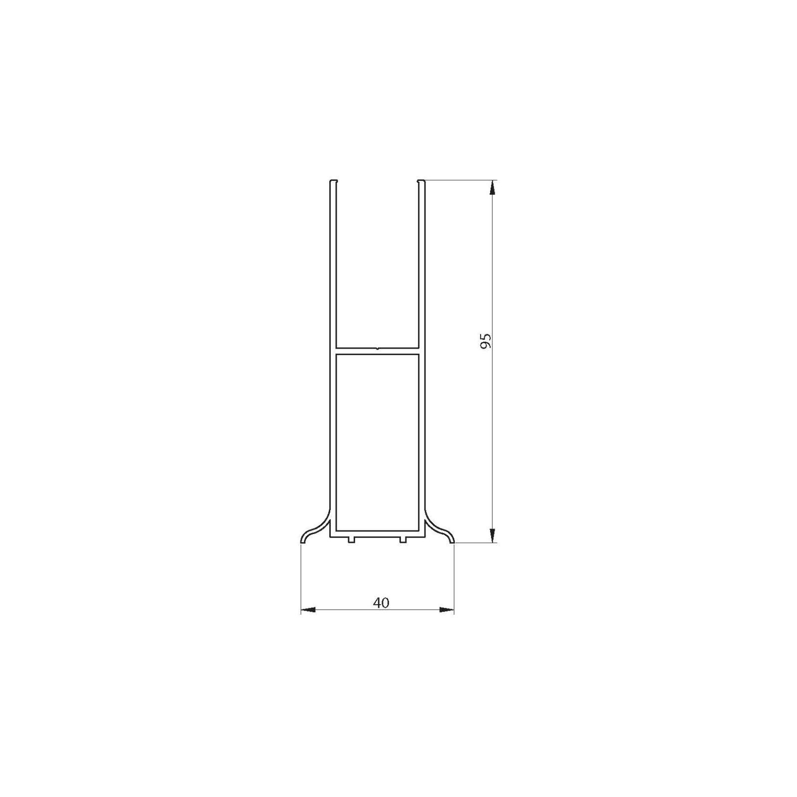 Utfellingsprofil dusjdør MATS +50mm