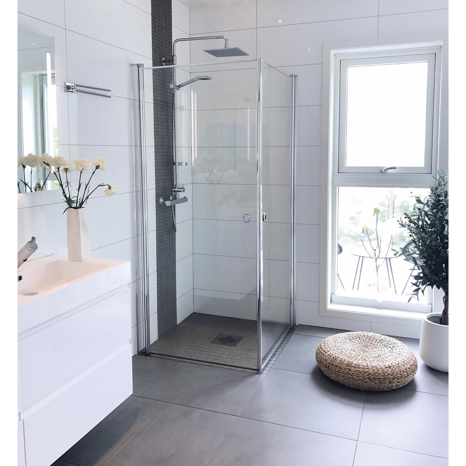 Dusjhjørne rett laminert LIAM 80x80