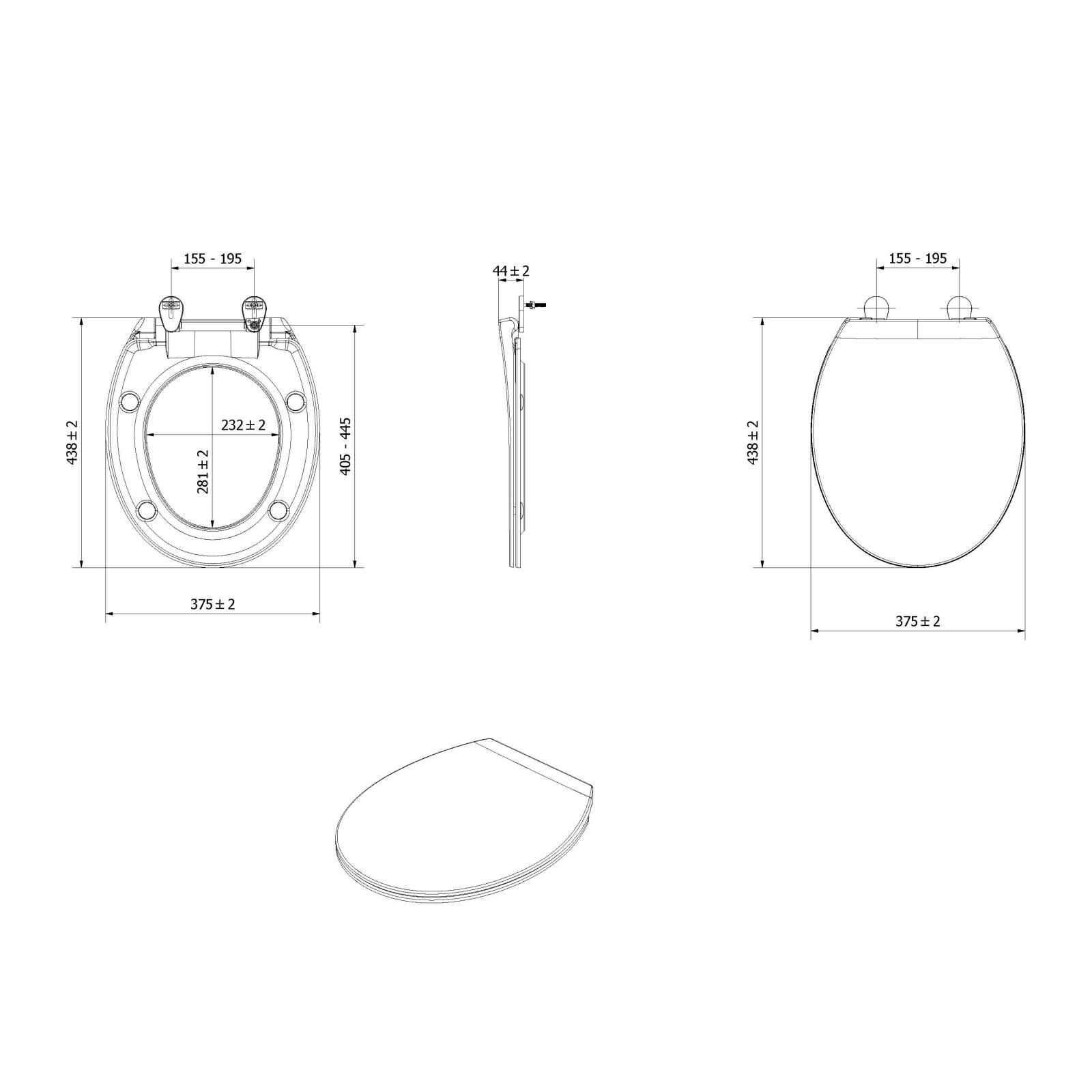 Toalettsete CIBA slim