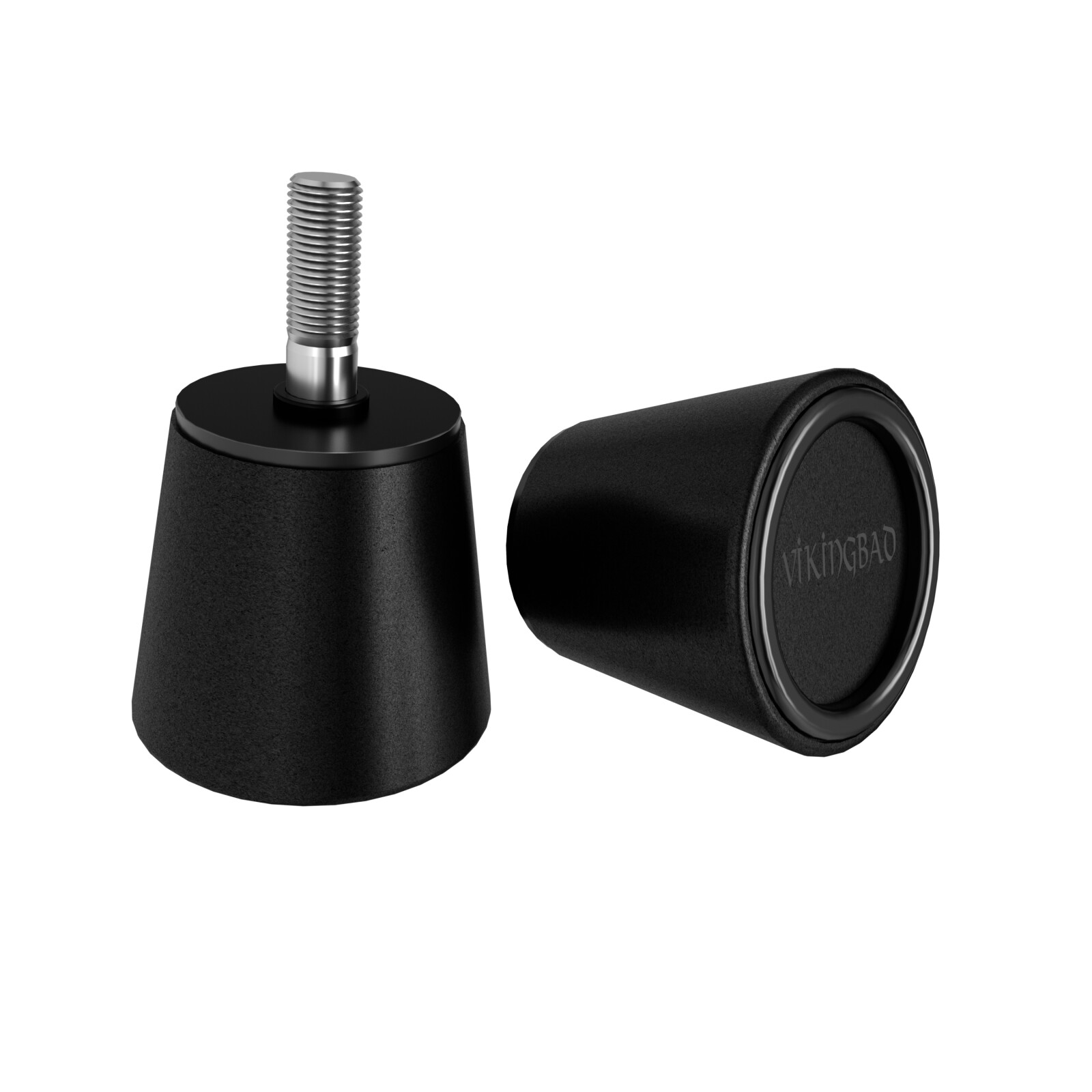 Håndtak dusjdør med demper til vegg