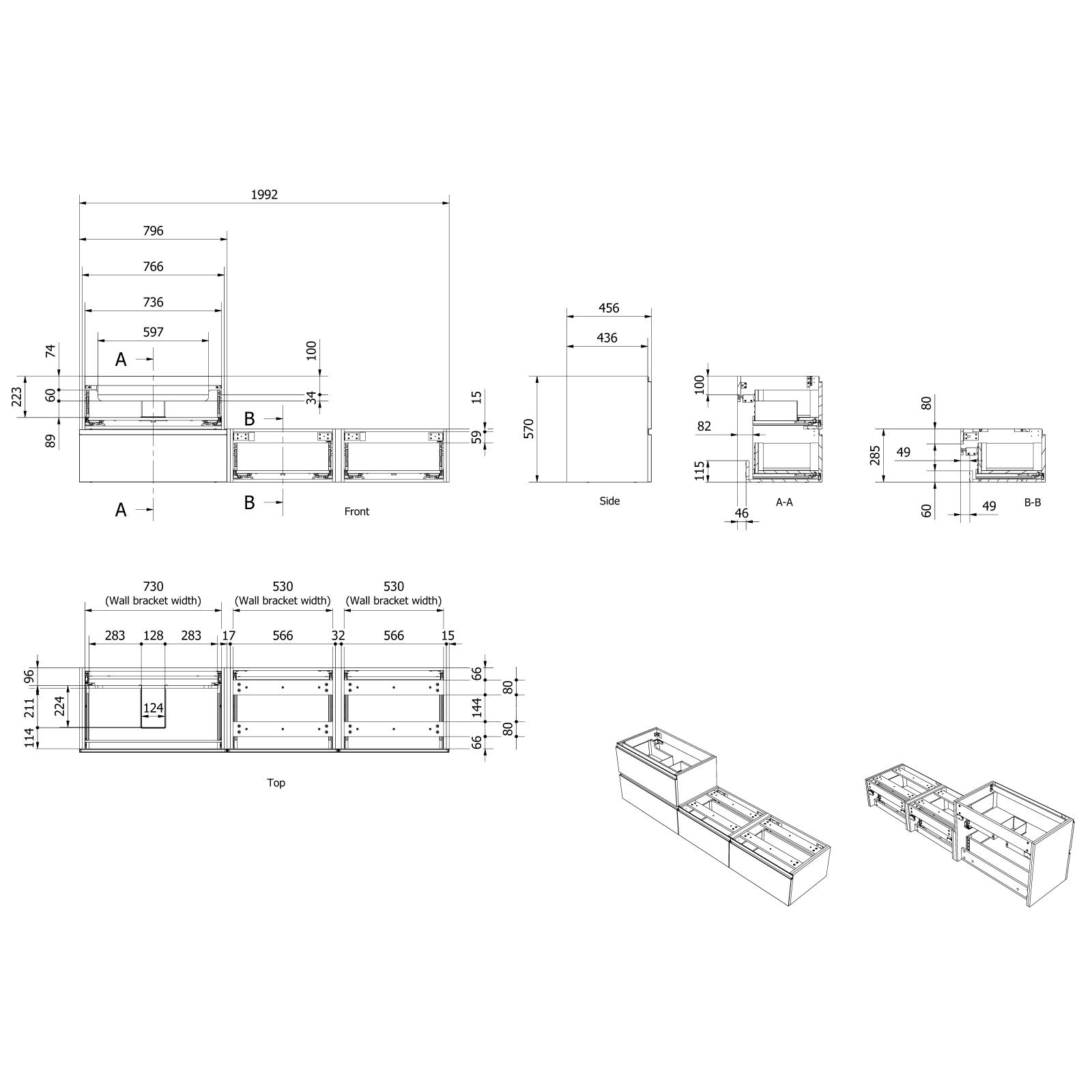 Servantskap fingergrep MIE SMART 200