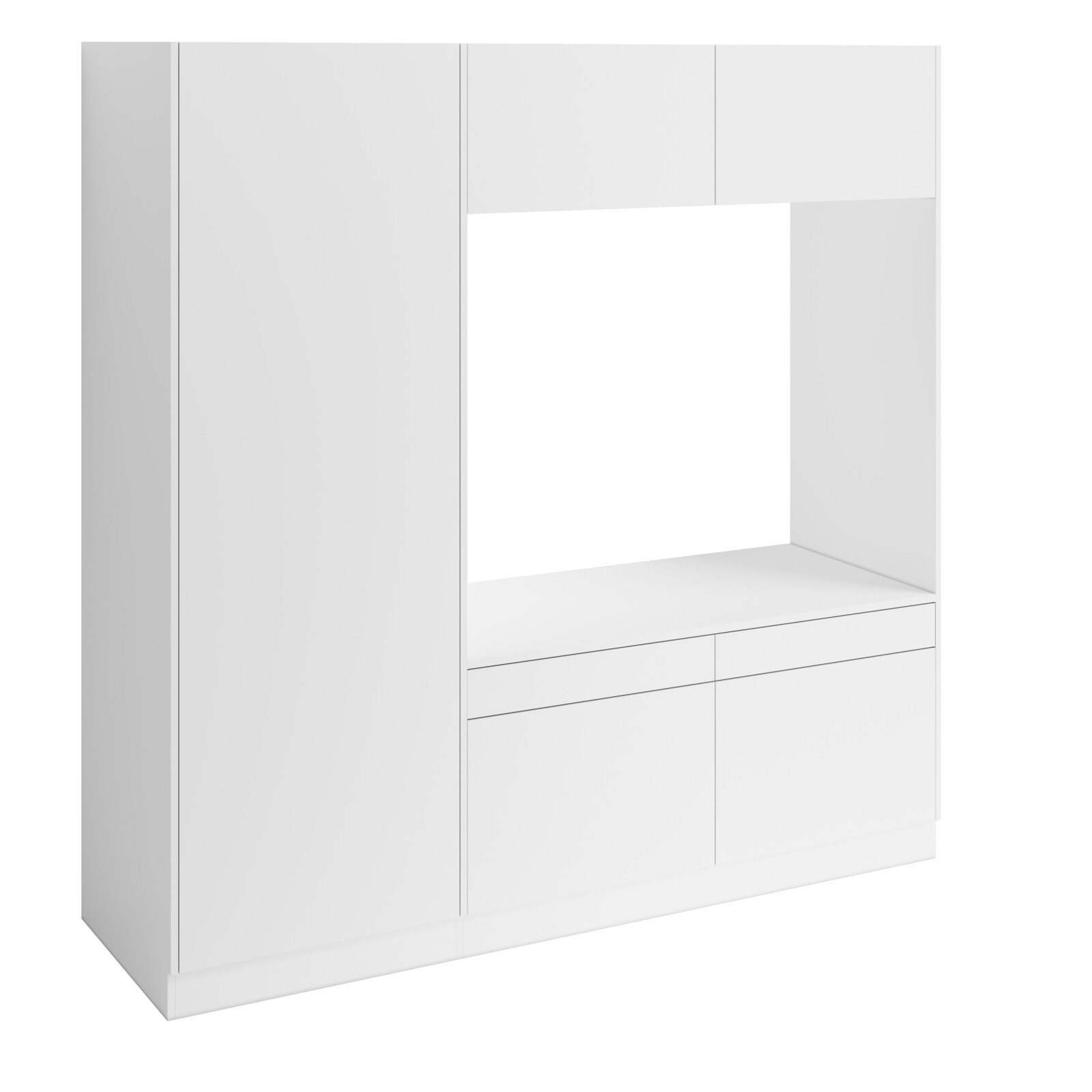 Høyskap og dobbel vaskemaskinmodul FAY