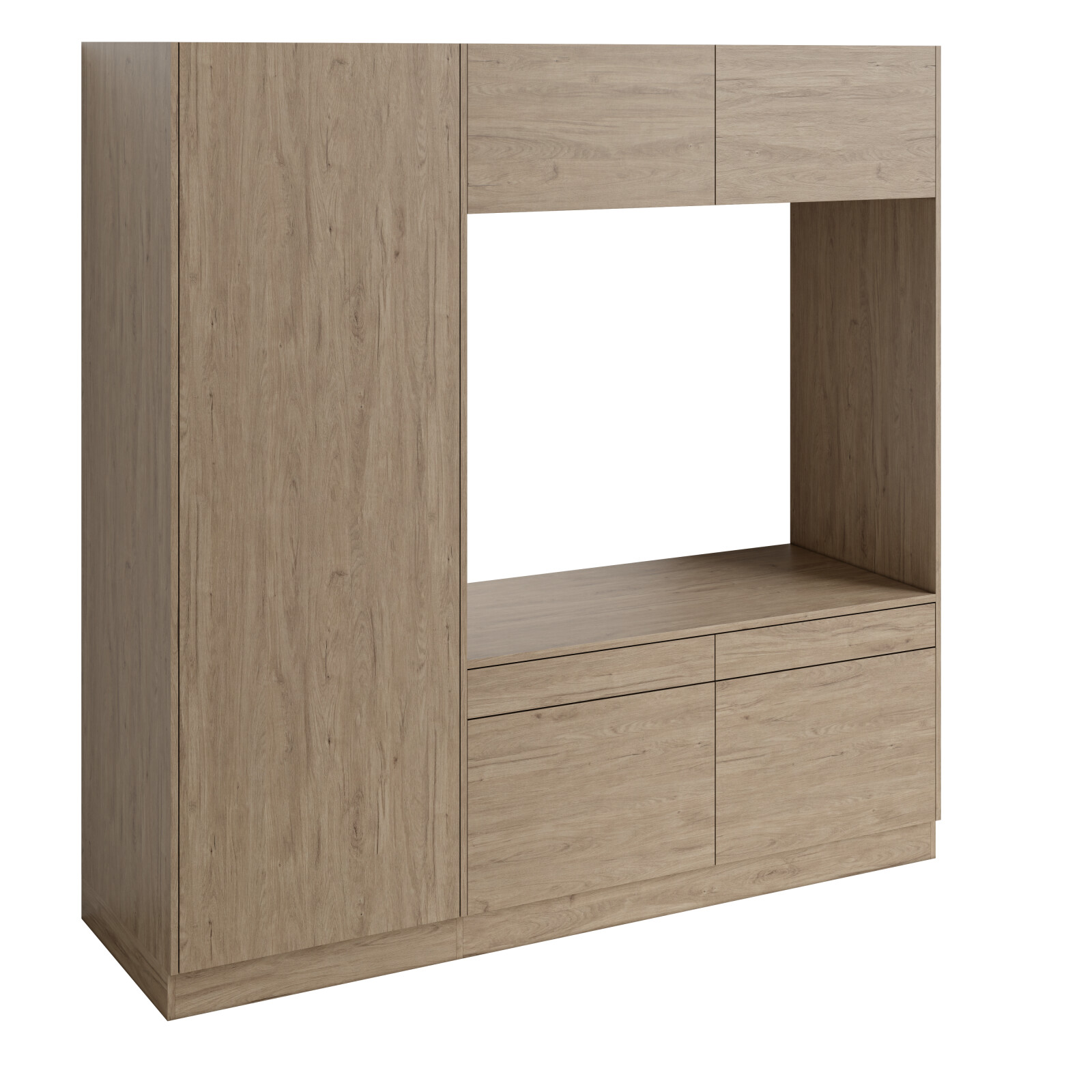 Høyskap og dobbel vaskemaskinmodul FAY