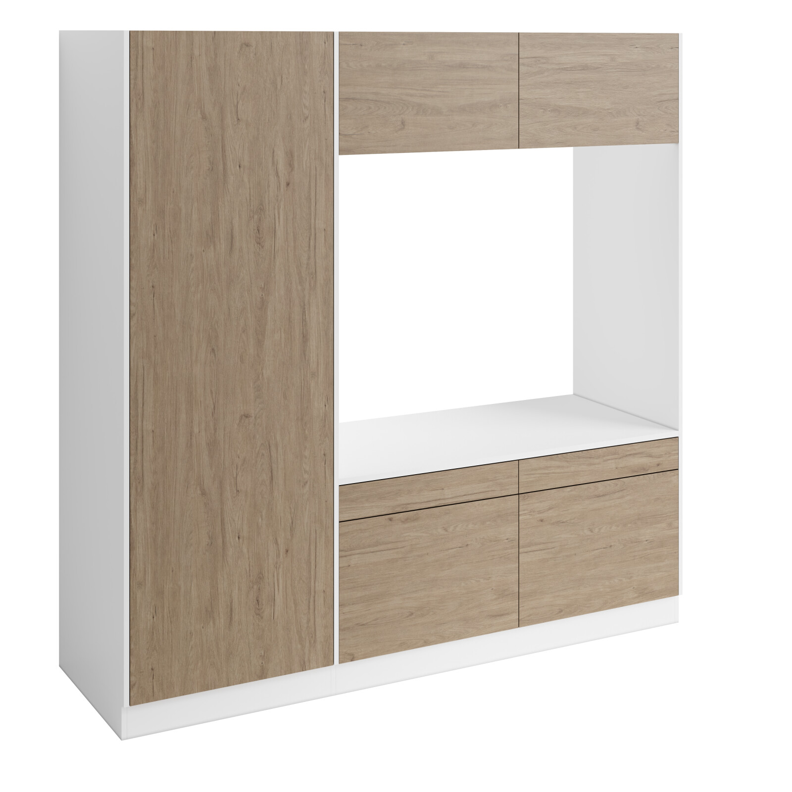 Høyskap og dobbel vaskemaskinmodul FAY