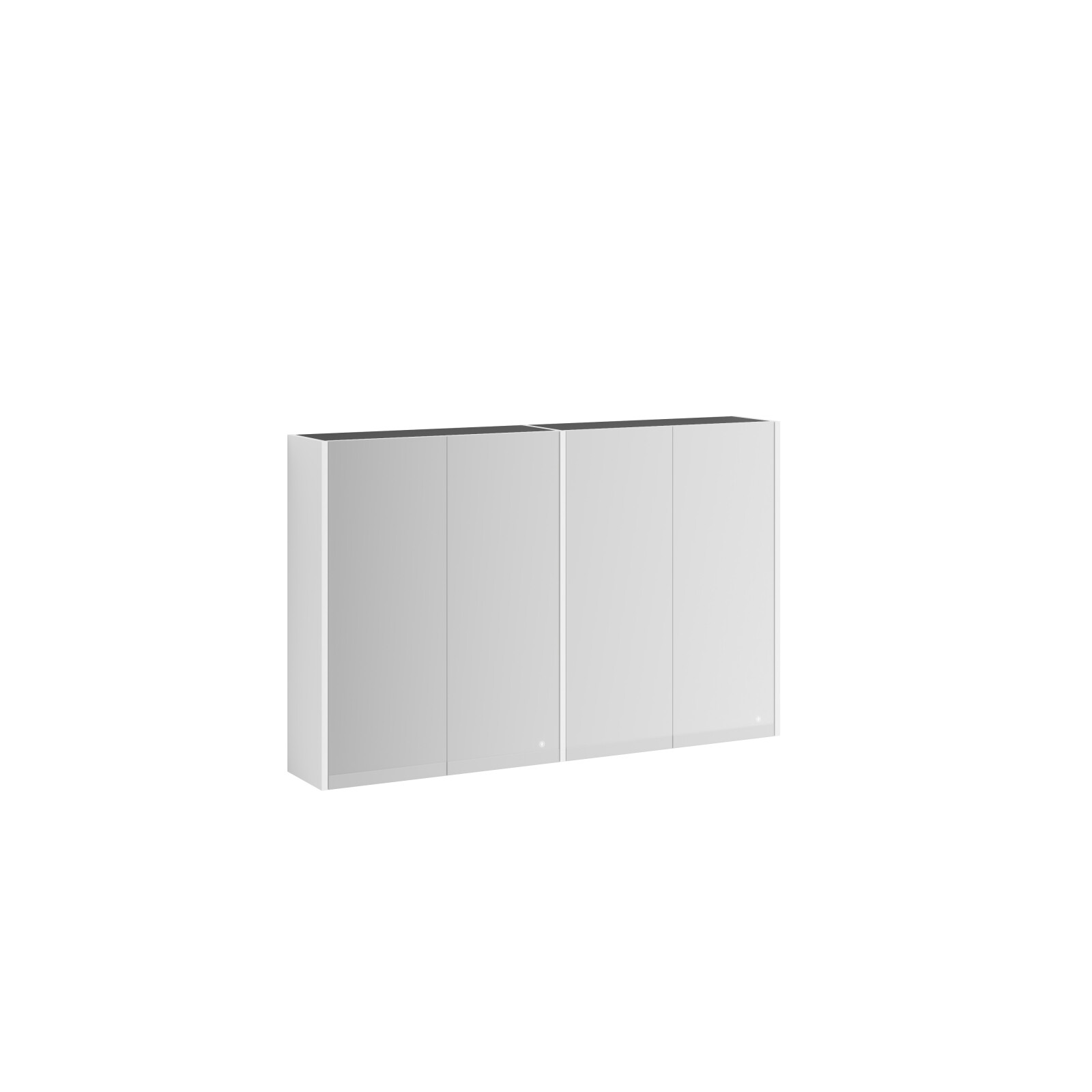 Veggskap dobbelt med speil