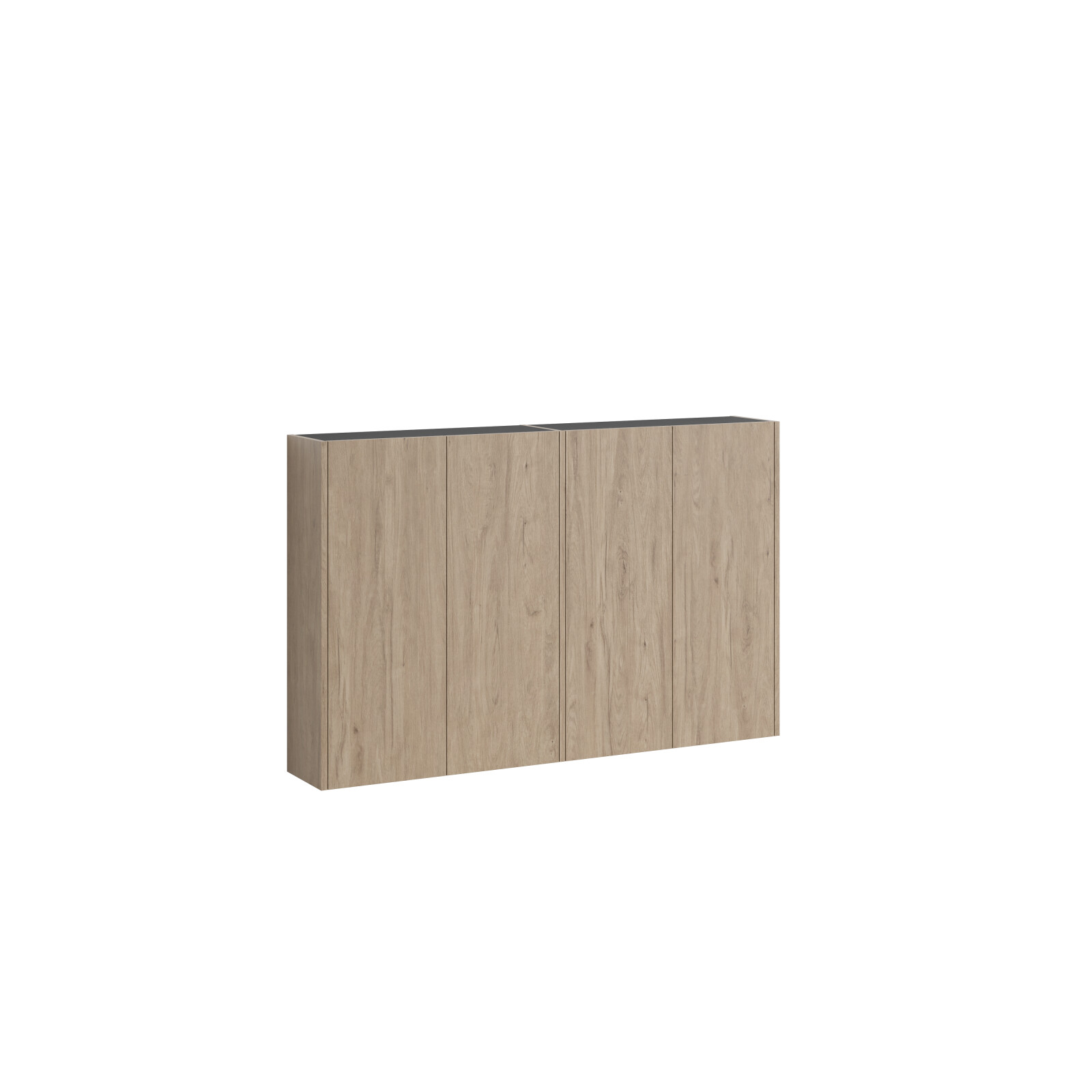 Veggskap dobbelt uten speil